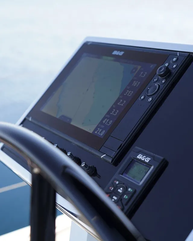 Cockpit of Onyx, a Beneteau Oceanis Yacht 62 - 3 + 1 sailboat at Grad Šibenik, Croatia