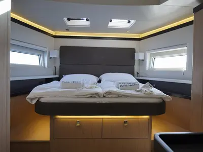 Cabin on Onyx, a Beneteau Oceanis Yacht 62 - 3 + 1 sailboat at Grad Šibenik, Croatia