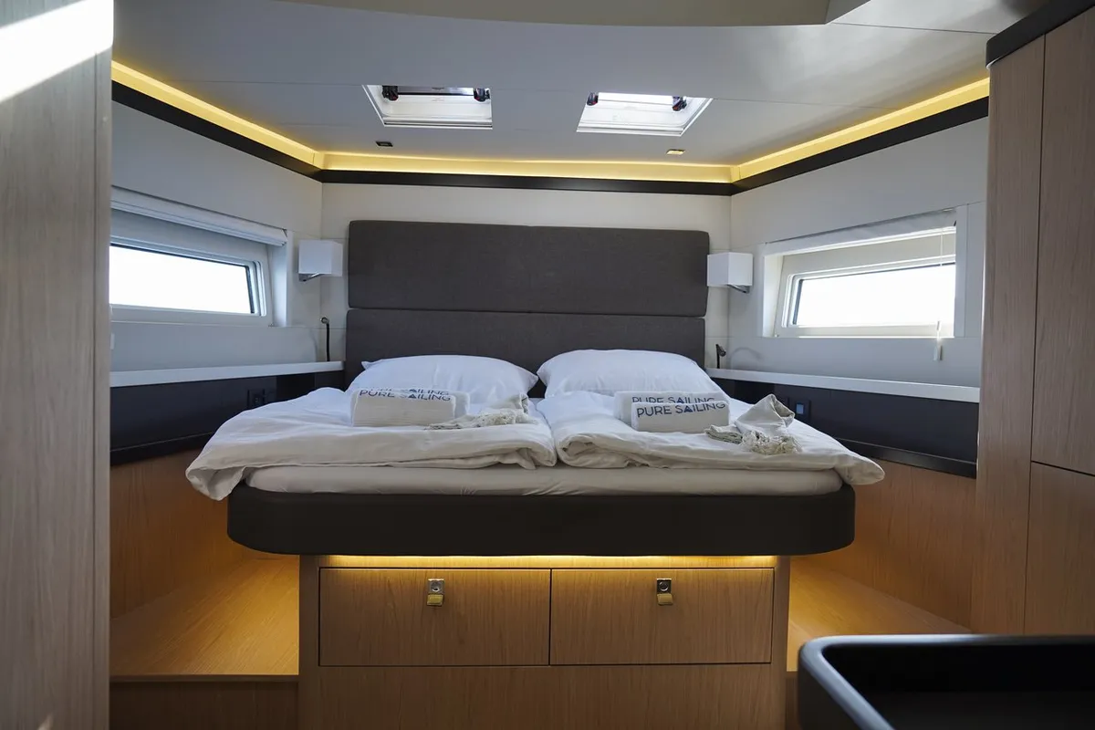Cabin on Onyx, a Beneteau Oceanis Yacht 62 - 3 + 1 sailboat at Grad Šibenik, Croatia
