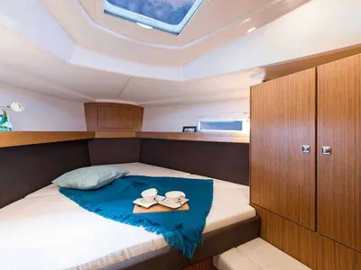 Cabin on Jane II, a Bavaria Cruiser 37 sailboat at Zadar, Croatia