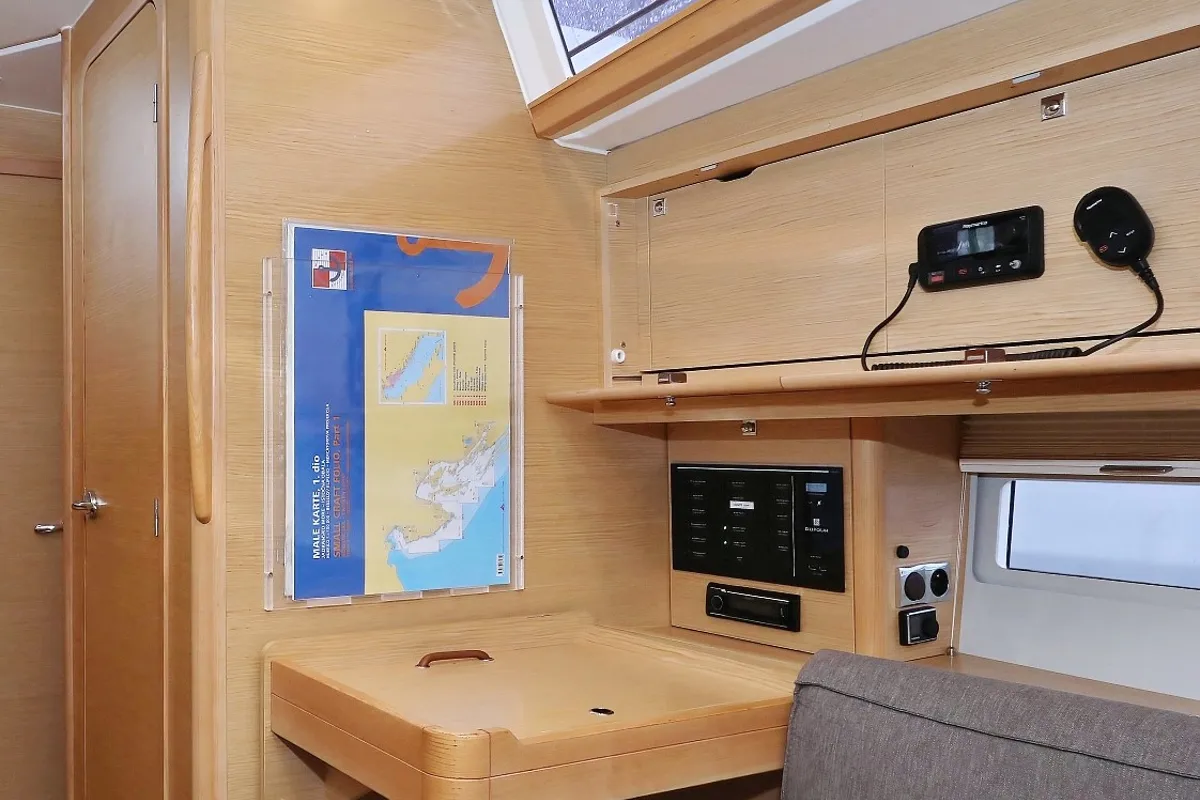 Salon of Mercury, a Dufour 390 GL sailboat at Grad Biograd na Moru, Croatia