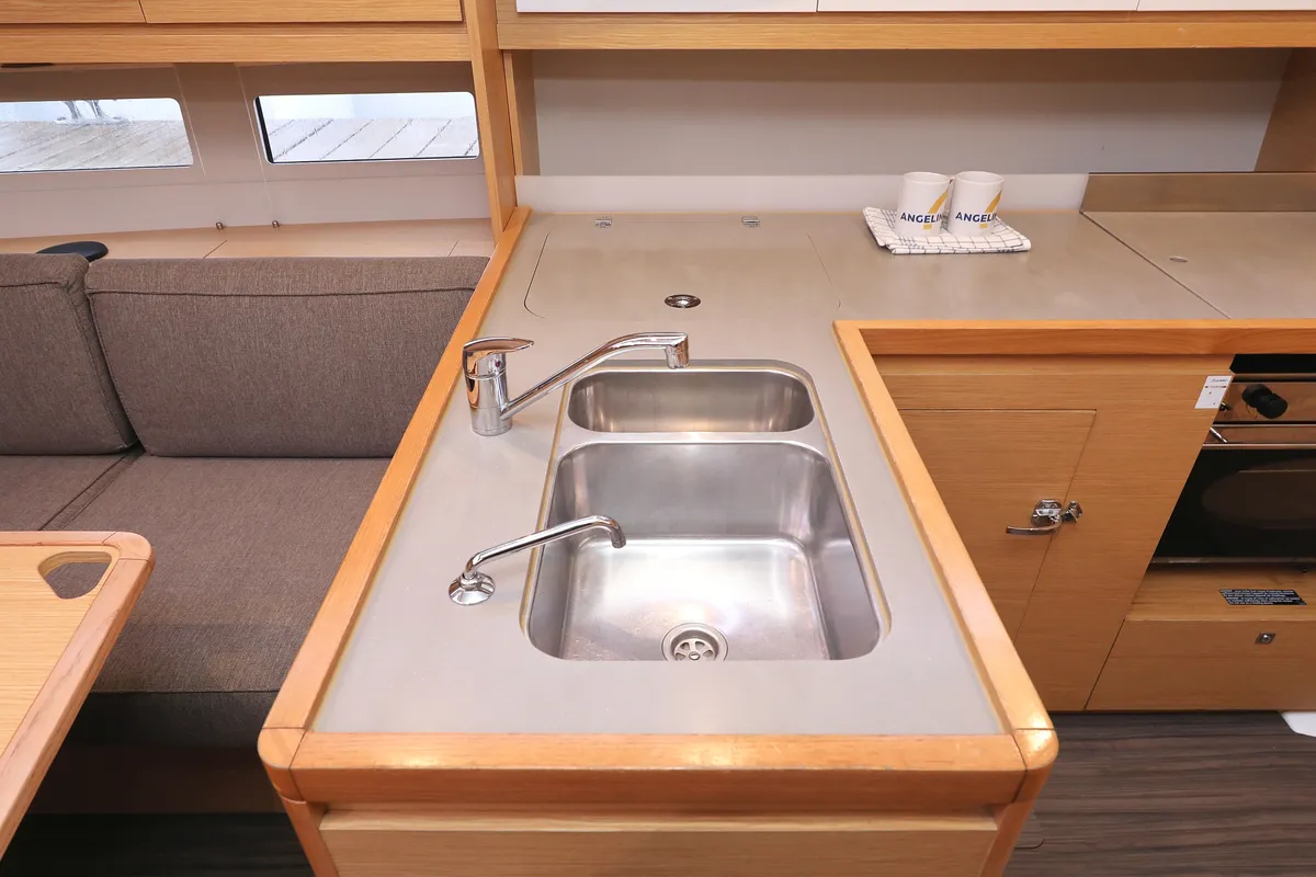 Galley of Mercury, a Dufour 390 GL sailboat at Grad Biograd na Moru, Croatia