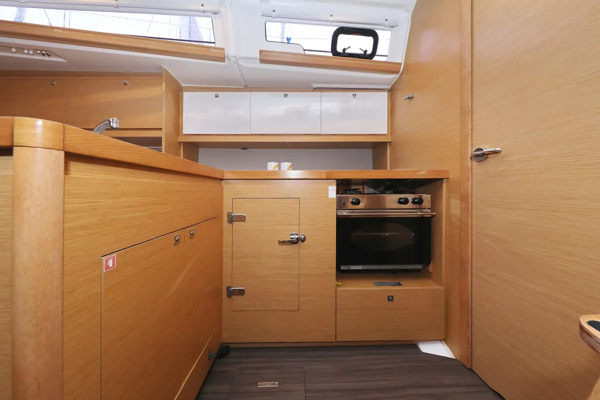 Galley of Mercury, a Dufour 390 GL sailboat at Grad Biograd na Moru, Croatia