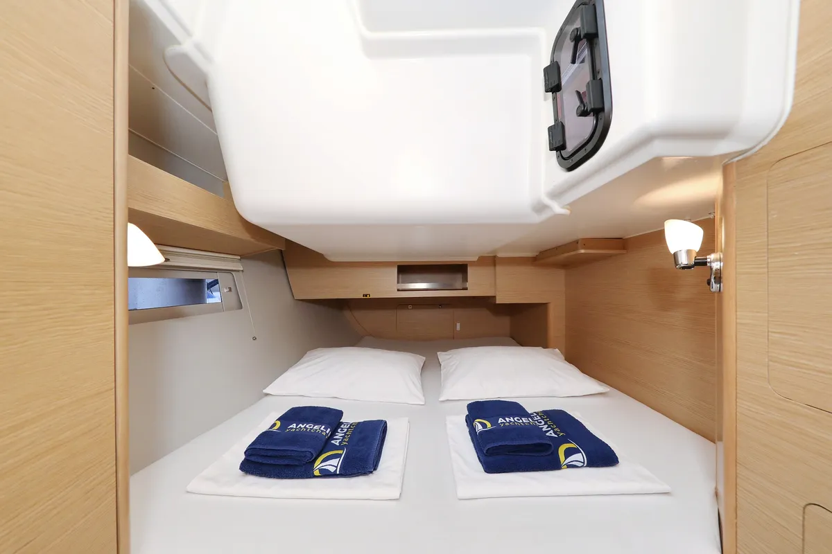 Cabin on Mercury, a Dufour 390 GL sailboat at Grad Biograd na Moru, Croatia