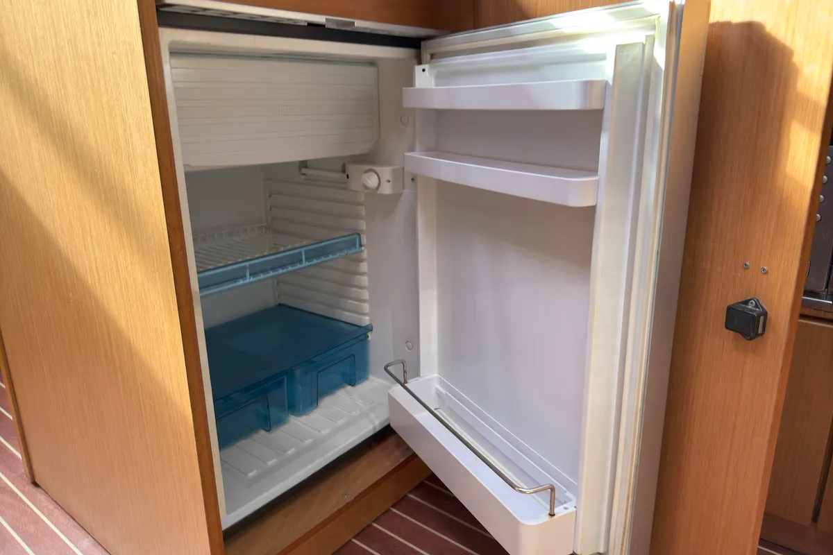 Galley of Eva, a Bavaria Cruiser 45 sailboat at Palma de Mallorca, Spain