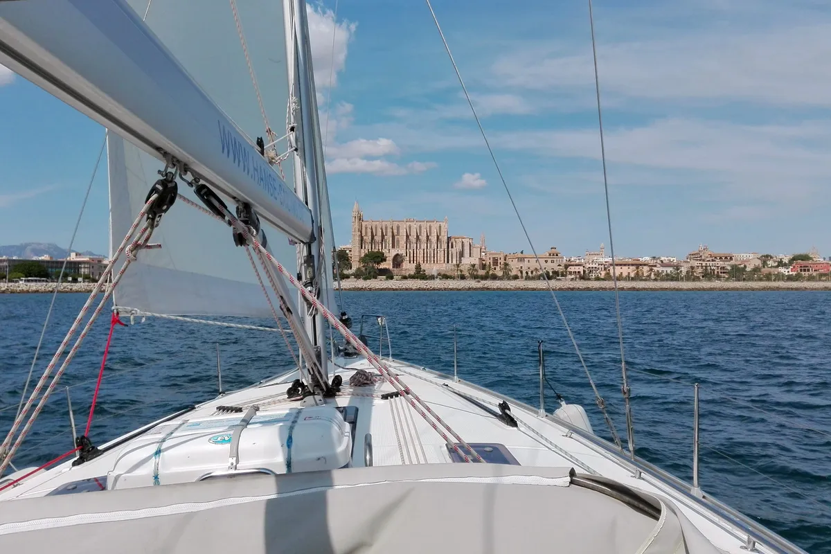Eva, a Bavaria Cruiser 45 sailboat at Palma de Mallorca, Spain