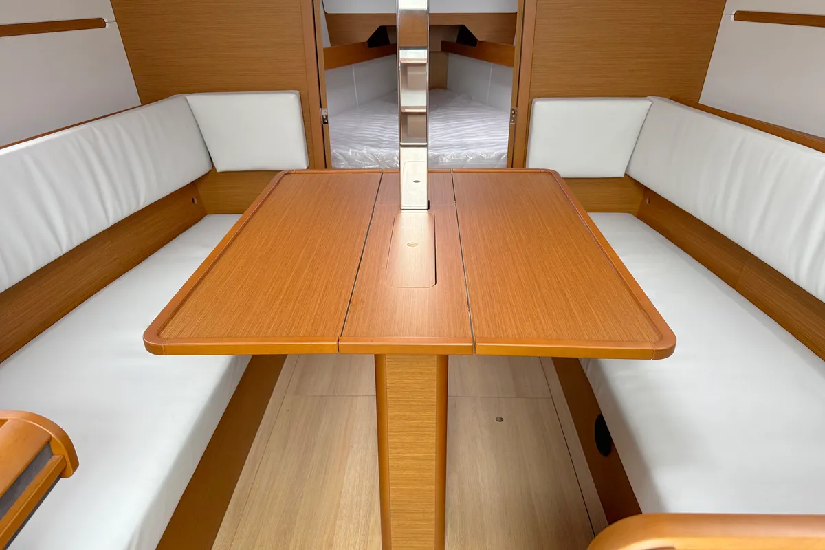 Salon of Anastasia, a Jeanneau Sun Odyssey 349 sailboat at Grad Biograd na Moru, Croatia