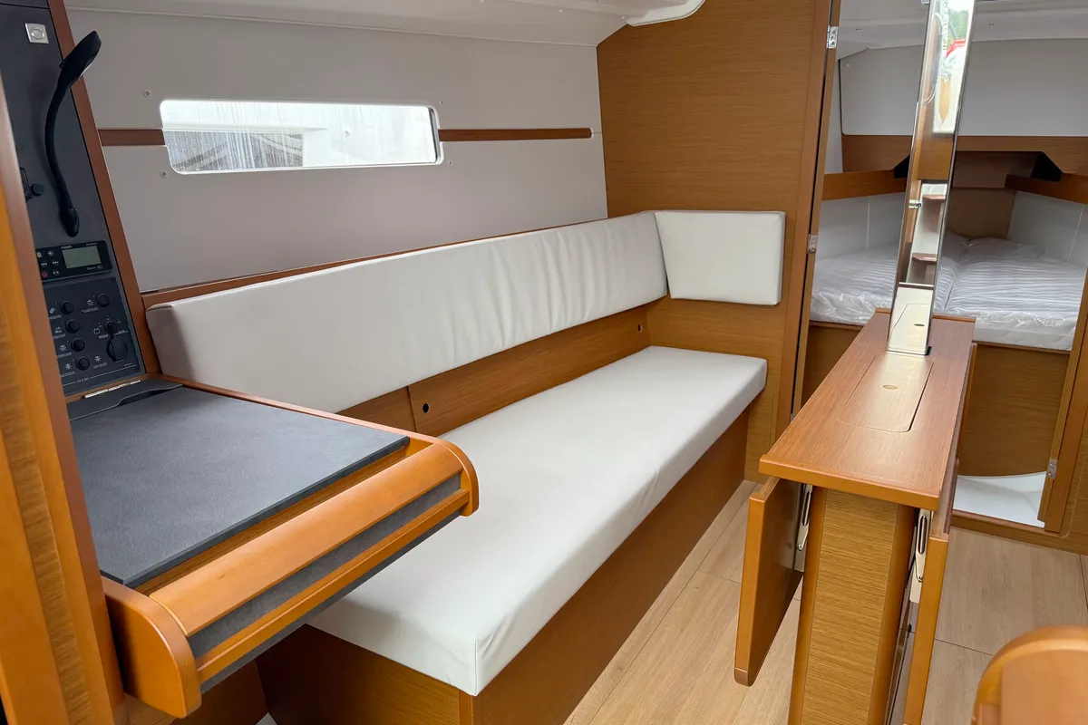 Salon of Anastasia, a Jeanneau Sun Odyssey 349 sailboat at Grad Biograd na Moru, Croatia