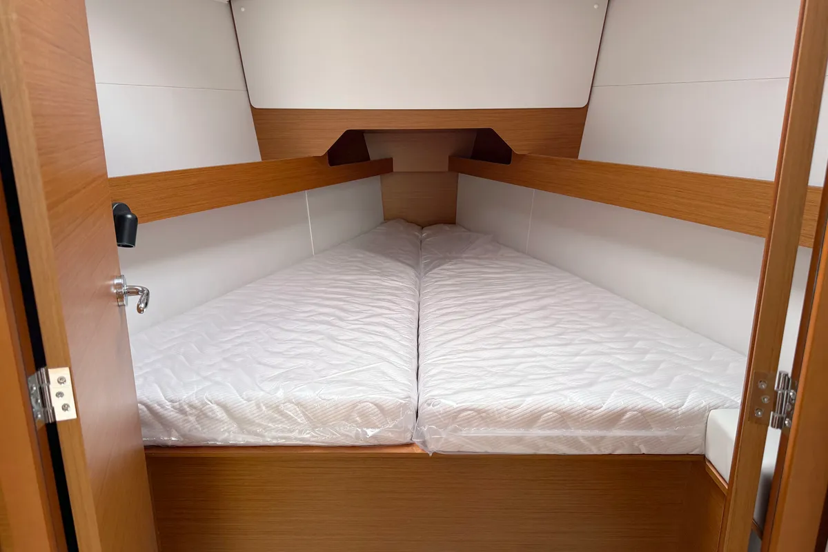 Cabin on Anastasia, a Jeanneau Sun Odyssey 349 sailboat at Grad Biograd na Moru, Croatia