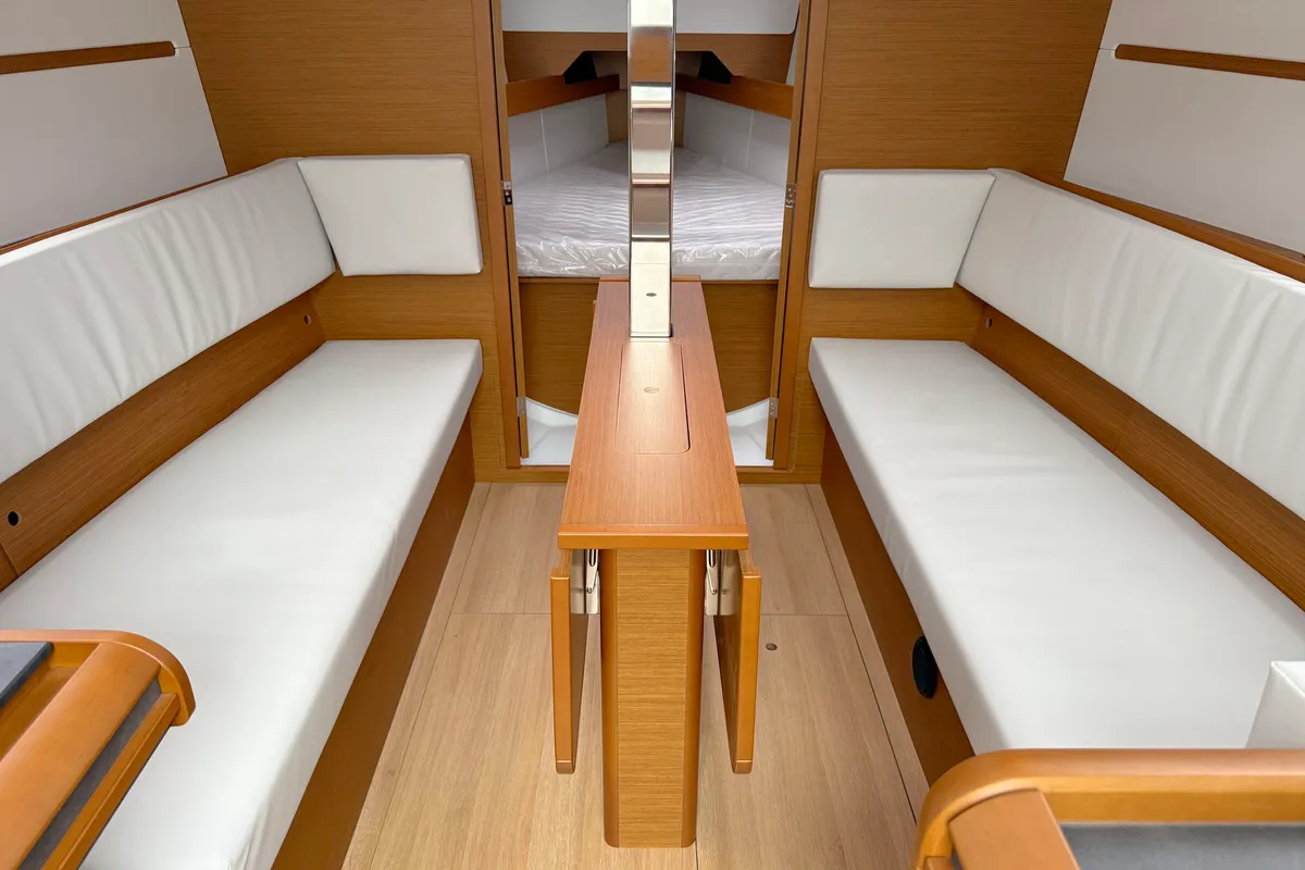 Salon of Anastasia, a Jeanneau Sun Odyssey 349 sailboat at Grad Biograd na Moru, Croatia
