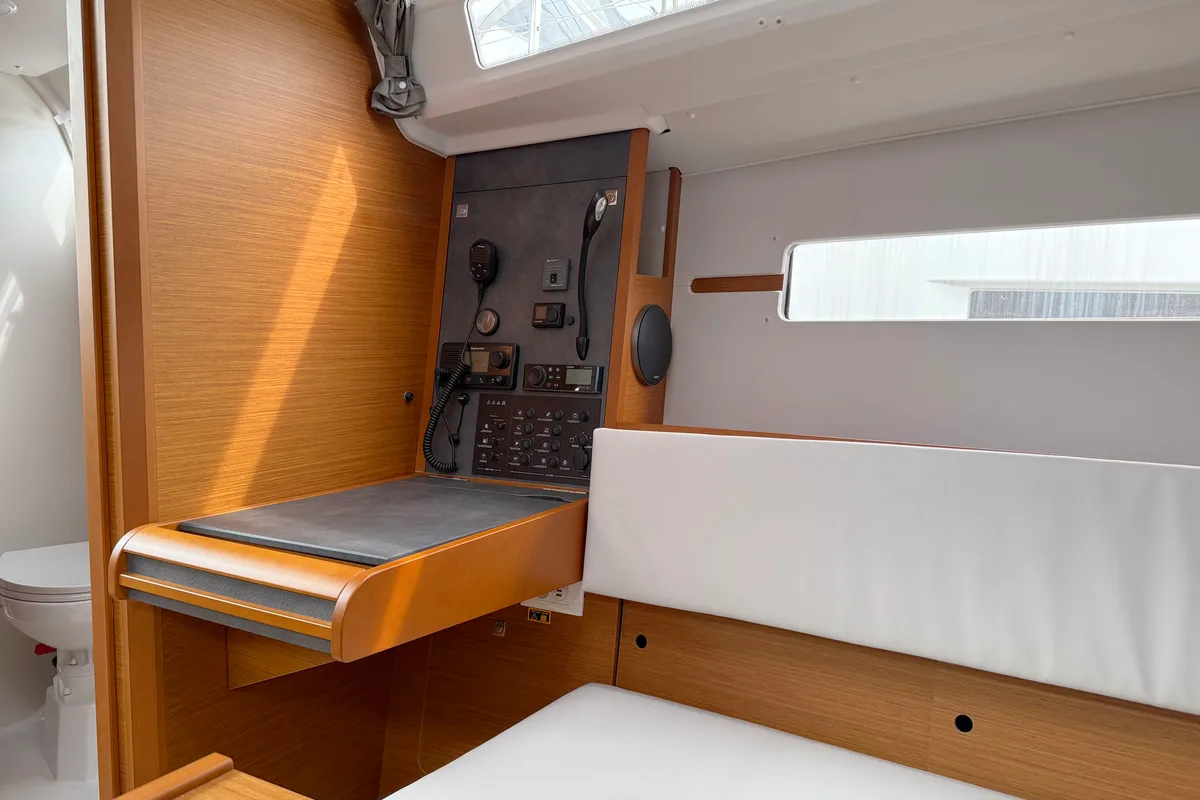 Salon of Anastasia, a Jeanneau Sun Odyssey 349 sailboat at Grad Biograd na Moru, Croatia
