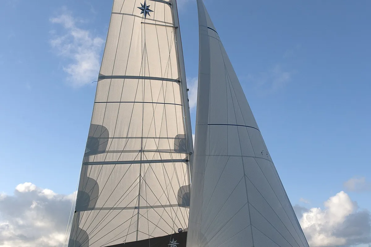 Exterior view of Anastasia, a Jeanneau Sun Odyssey 349 sailboat at Grad Biograd na Moru, Croatia