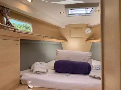 Cabin on Pura Vida, a Delta 41 sailboat at Paraty, Brazil