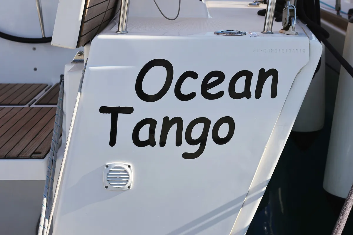 Ocean Tango, a Dufour 460 GL sailboat at Grad Trogir, Croatia