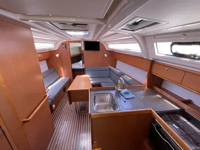 Salon of Andrea, a Bavaria Cruiser 37 sailboat at Općina Sukošan, Croatia