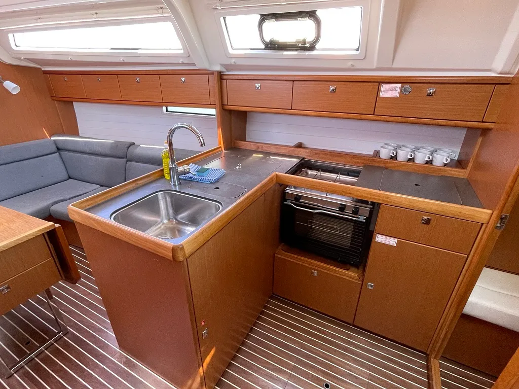 Galley of Andrea, a Bavaria Cruiser 37 sailboat at Općina Sukošan, Croatia