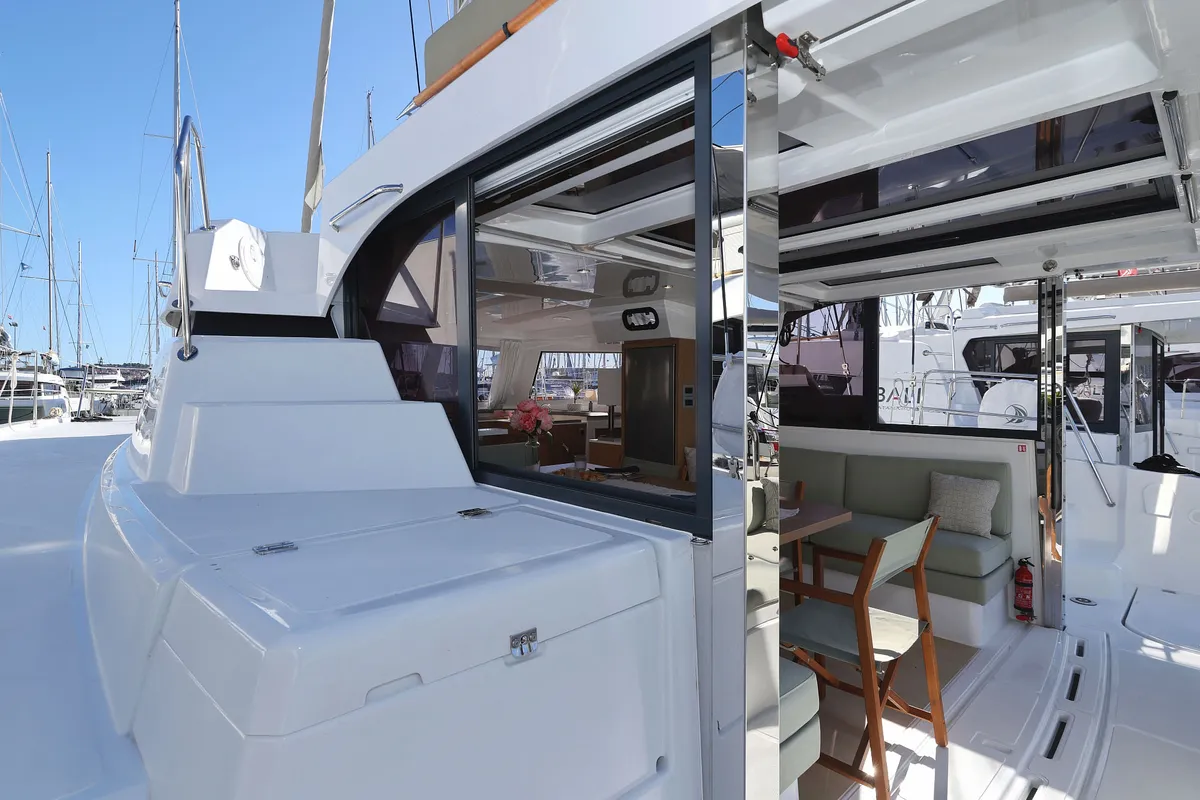 Sapphire, a Bali Catspace catamaran at Seget Donji, Croatia