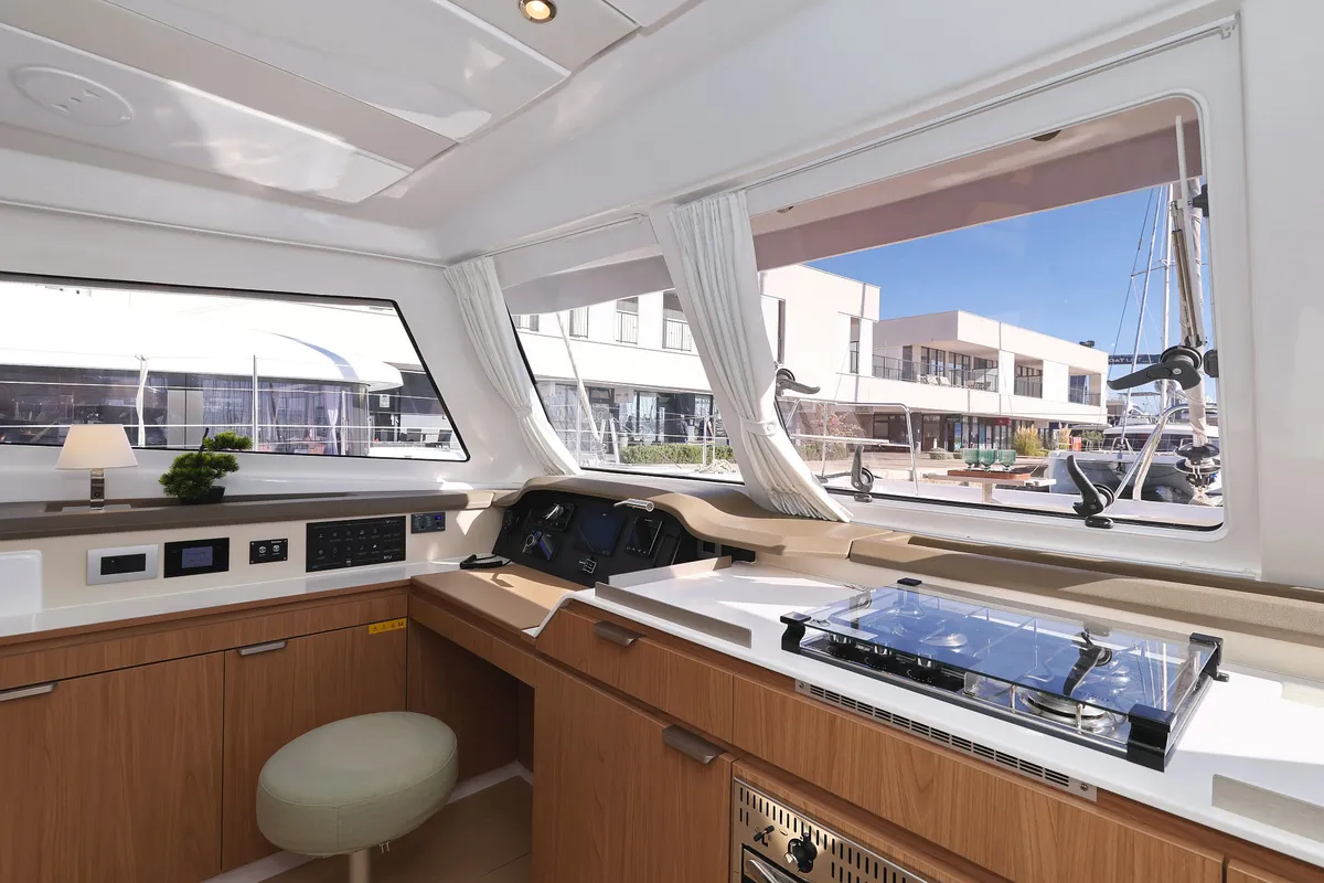 Sapphire, a Bali Catspace catamaran at Seget Donji, Croatia