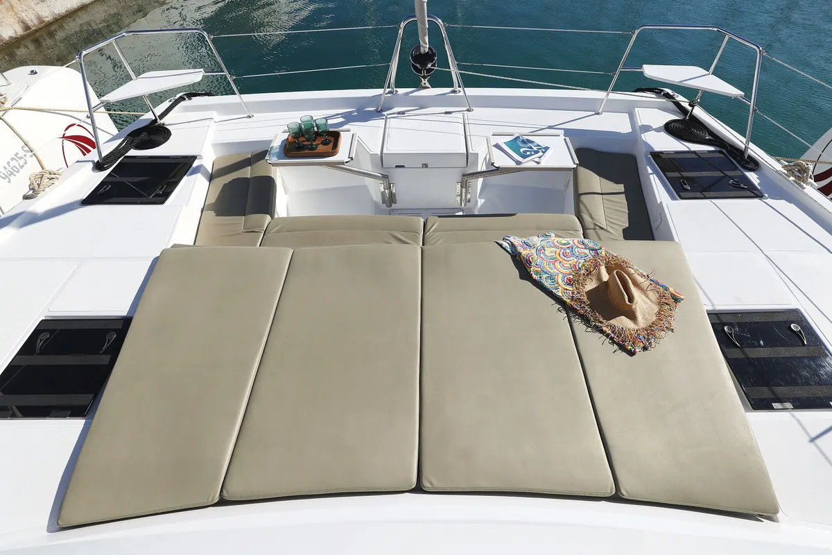 Sapphire, a Bali Catspace catamaran at Seget Donji, Croatia