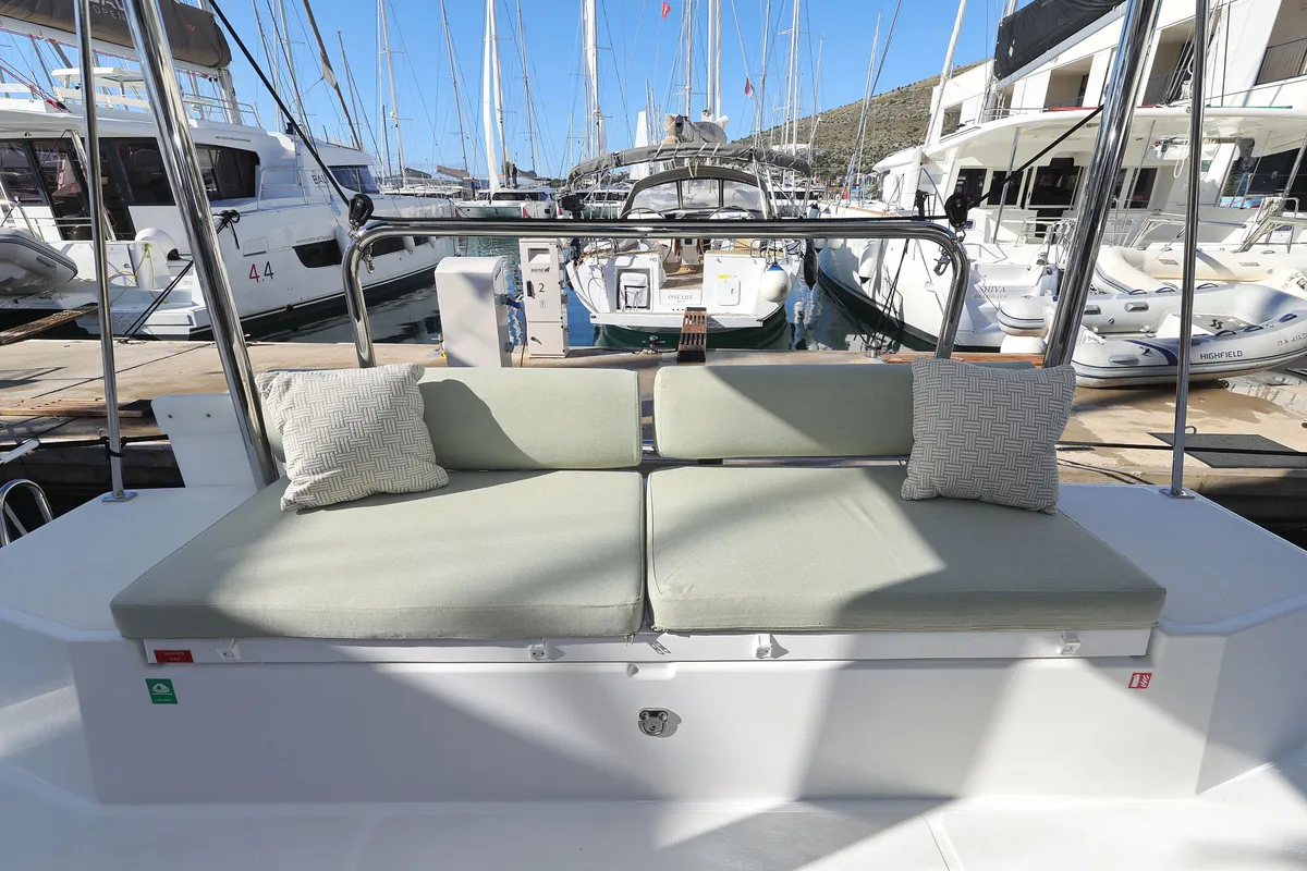 Sapphire, a Bali Catspace catamaran at Seget Donji, Croatia