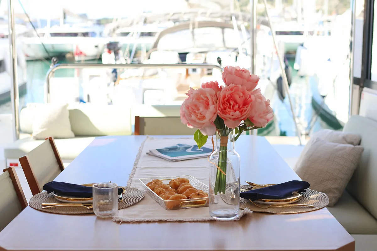 Sapphire, a Bali Catspace catamaran at Seget Donji, Croatia