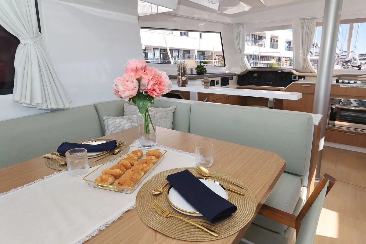 Sapphire, a Bali Catspace catamaran at Seget Donji, Croatia