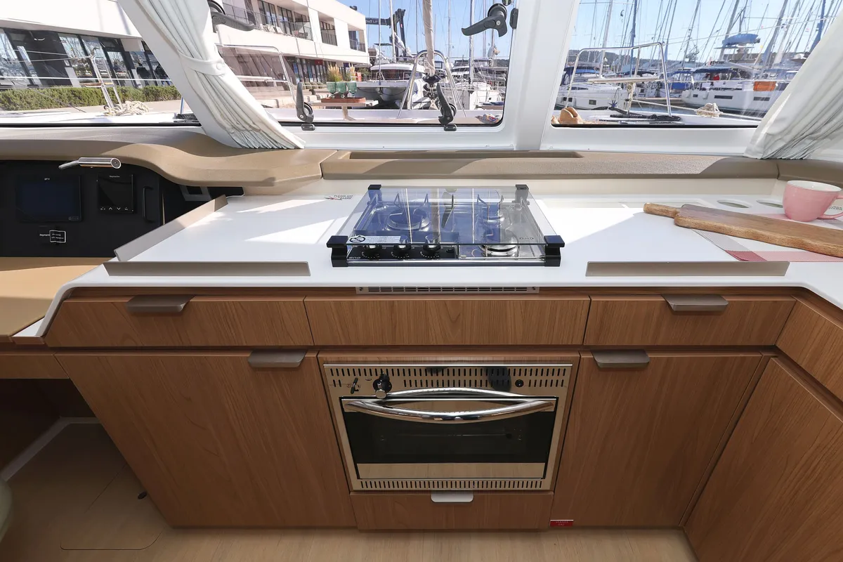 Sapphire, a Bali Catspace catamaran at Seget Donji, Croatia