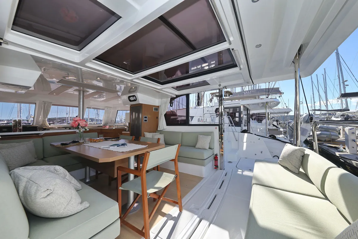 Sapphire, a Bali Catspace catamaran at Seget Donji, Croatia