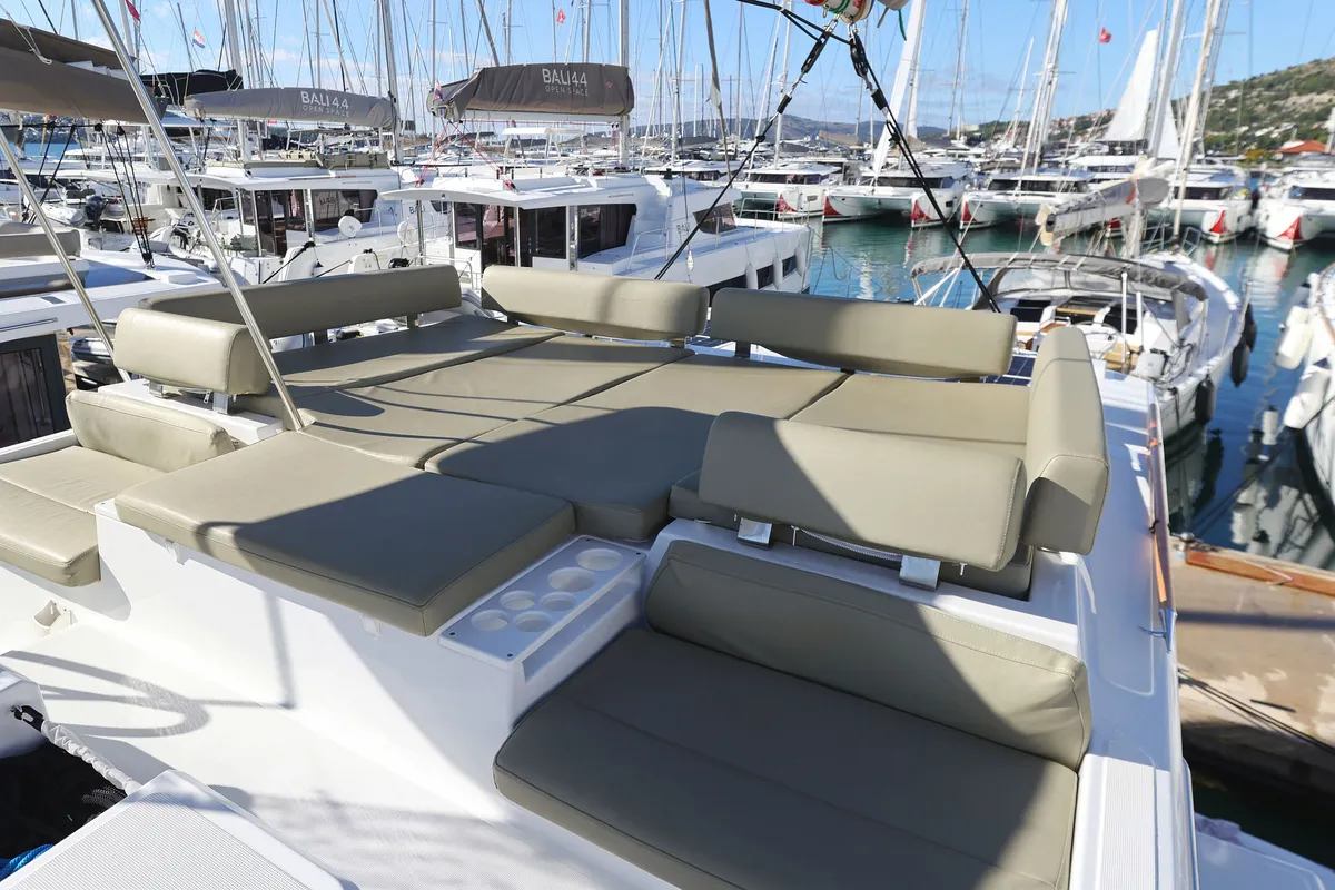 Sapphire, a Bali Catspace catamaran at Seget Donji, Croatia