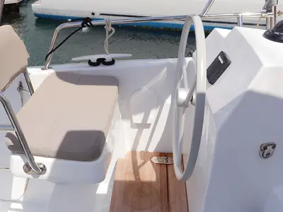 Galley of Tropico, a Bali Catsmart catamaran at Road Town, British Virgin Islands