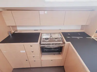 Galley of Flotte Lotte, a Bavaria C42 Style sailboat at Grad Pula, Croatia