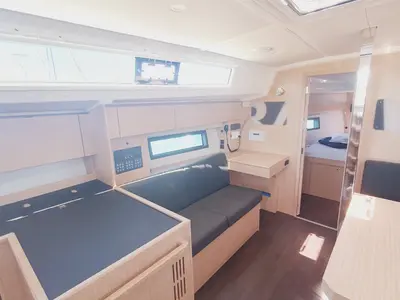 Salon of Flotte Lotte, a Bavaria C42 Style sailboat at Grad Pula, Croatia