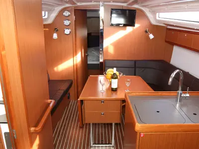 Salon of Bibi, a Bavaria Cruiser 37 sailboat at Grad Pula, Croatia