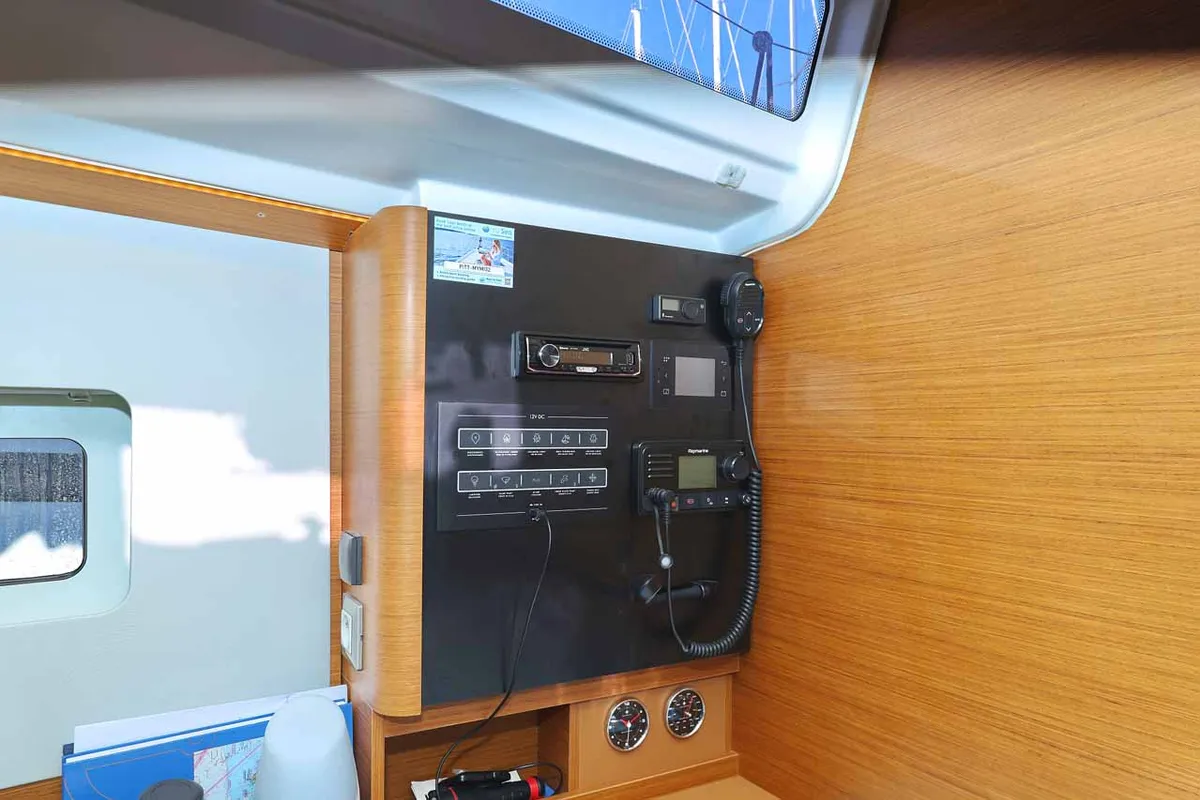 Mymia, a Jeanneau Sun Odyssey 380 Performance sailboat at Grad Biograd na Moru, Croatia