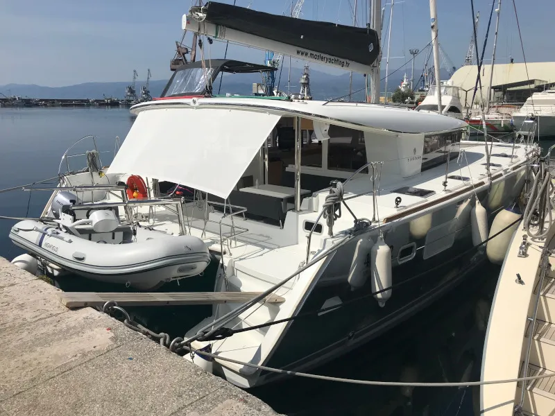 Exterior view of Scirocco, a Lagoon 400 S2 catamaran at Općina Sukošan, Croatia
