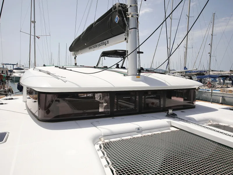 Deck of Scirocco, a Lagoon 400 S2 catamaran at Općina Sukošan, Croatia