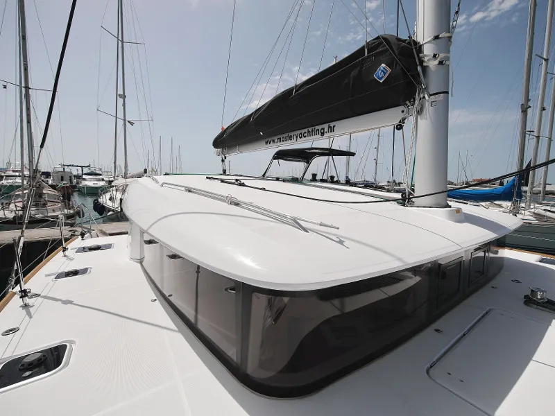 Deck of Scirocco, a Lagoon 400 S2 catamaran at Općina Sukošan, Croatia