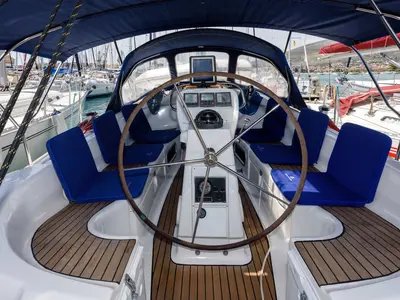Salon of Ema, a Bavaria 36 sailboat at Grad Trogir, Croatia