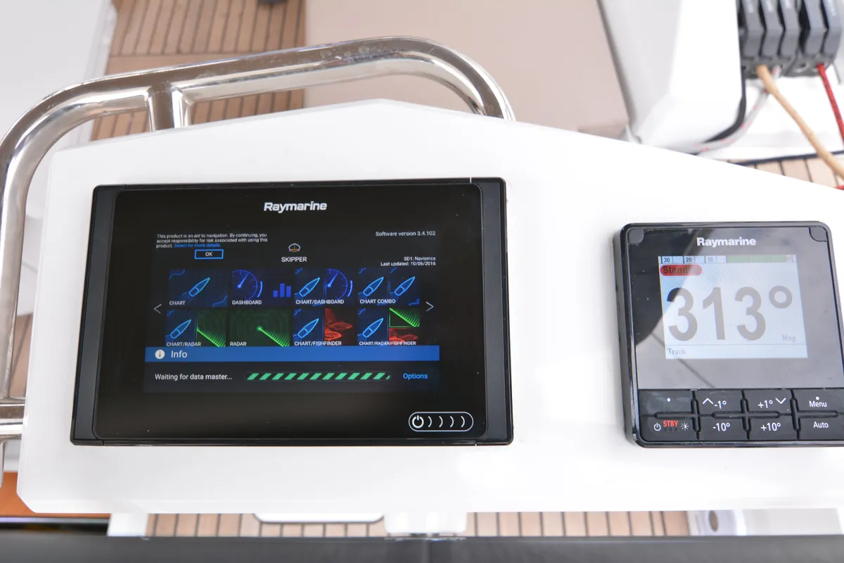 Kos 51.1, a Beneteau Oceanis 51.1 sailboat at Municipal Unit of Lefkada, Greece