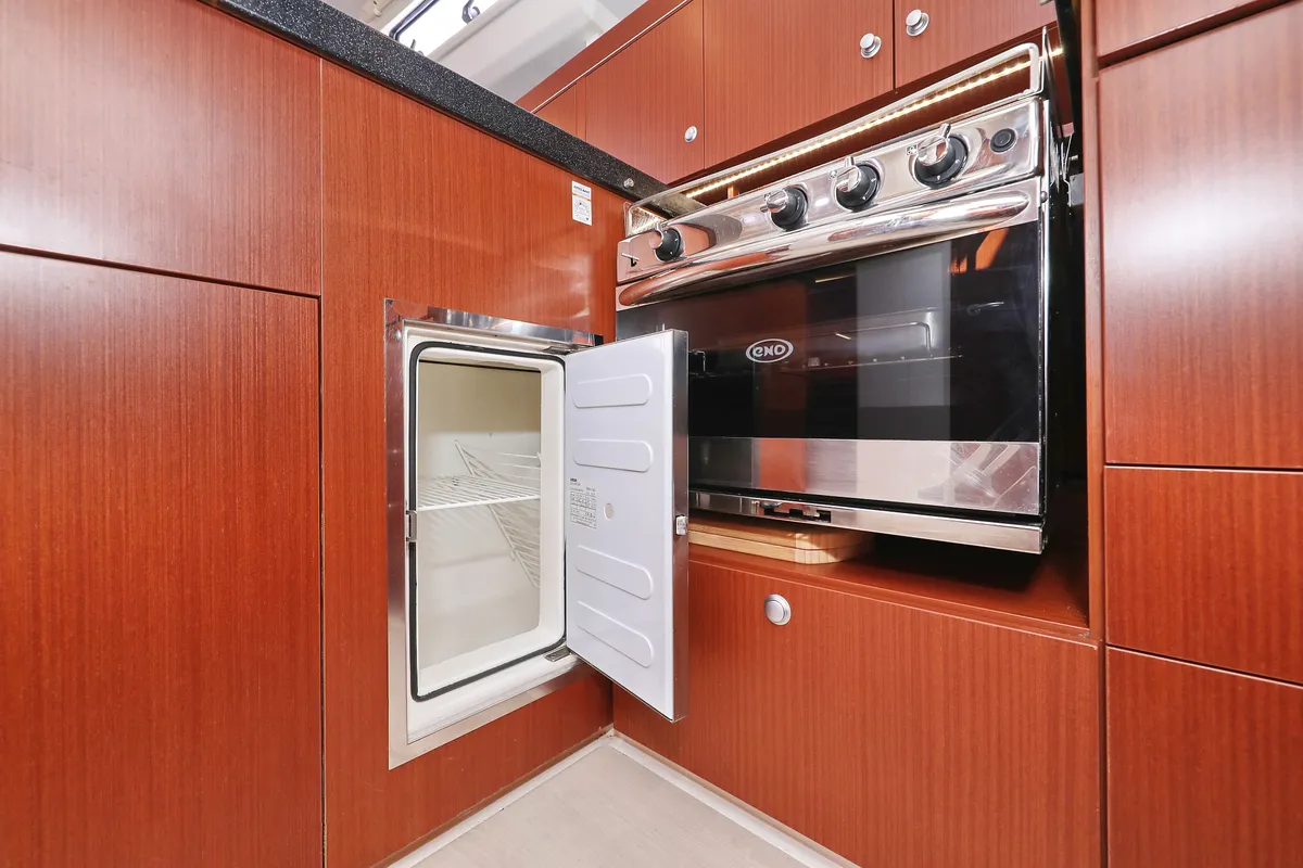 Galley of Panna, a Hanse 455 sailboat at Grad Biograd na Moru, Croatia