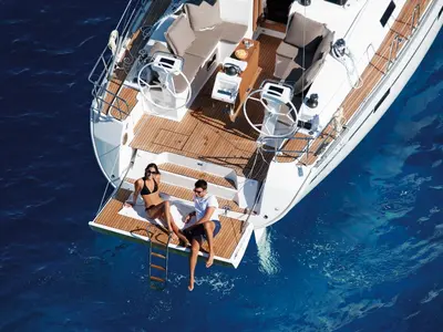 Sasha, a Bavaria Cruiser 46 sailboat at Fethiye, Turkey