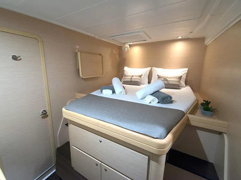 Cabin on Nirvana, a Lagoon 421 catamaran at Municipal Unit of Lefkada, Greece