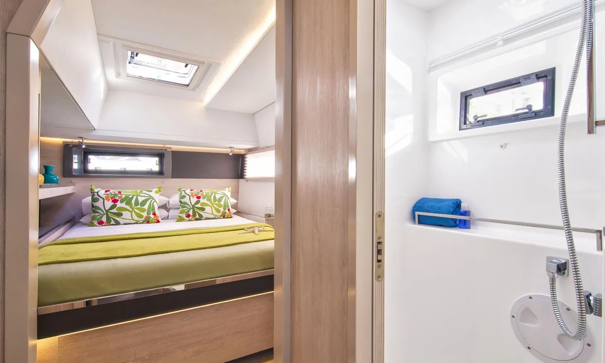 Cabin on Moorings 4500L/10 Club, a Leopard 45 catamaran at Road Town, British Virgin Islands