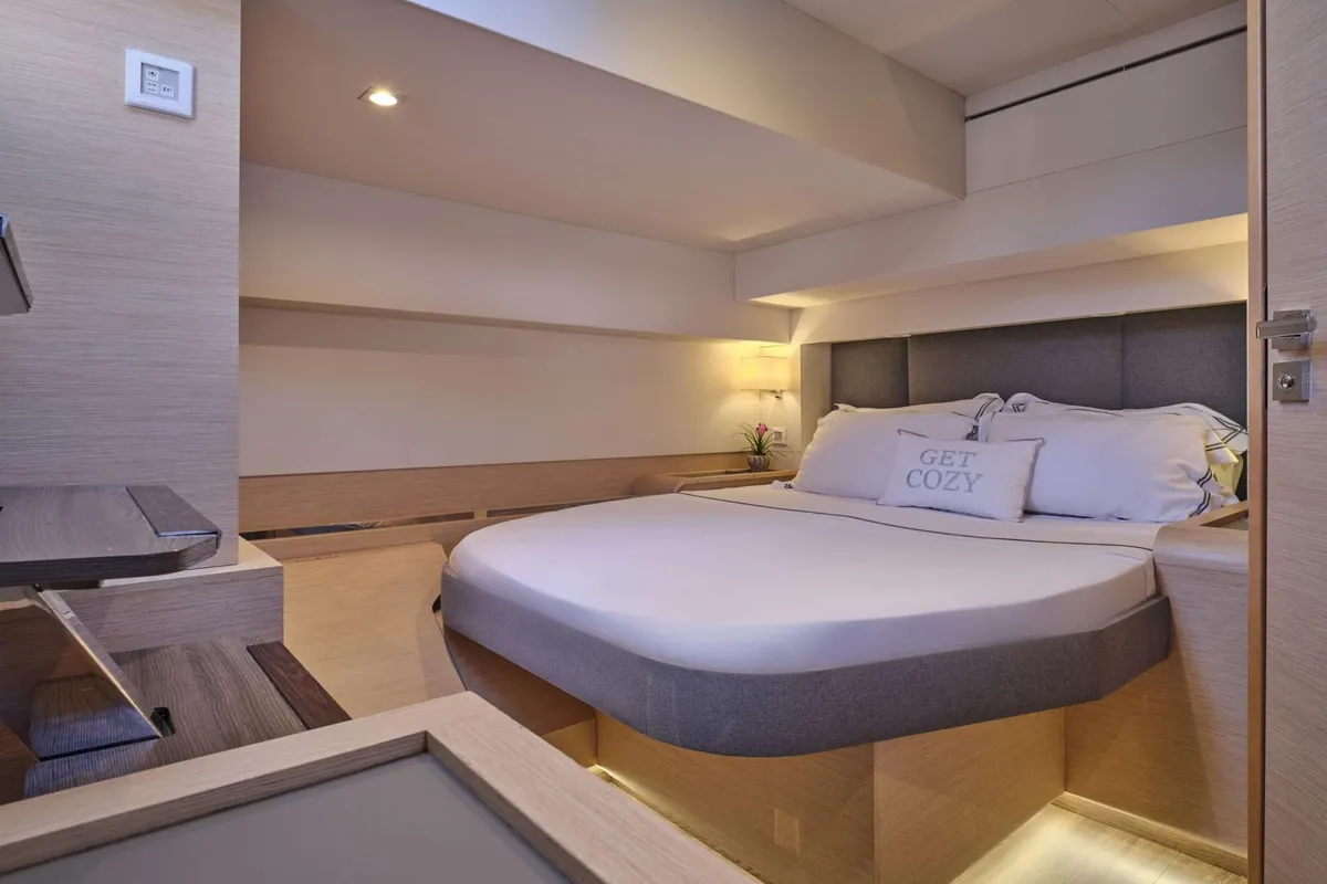 Serenissima, a Fountaine Pajot Alegria 67 catamaran at Municipal Unit of Nea Peramos, Greece