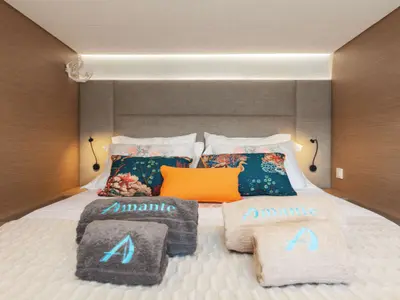 Amante, a Fountaine Pajot Aura 51 catamaran at Municipal Unit of Rhodes, Greece