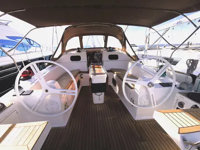 Baby Boo, a Elan Impression 45 sailboat at Grad Biograd na Moru, Croatia