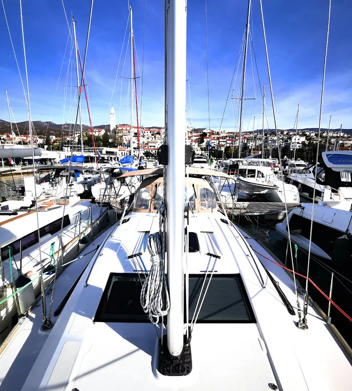 Baby Boo, a Elan Impression 45 sailboat at Grad Biograd na Moru, Croatia