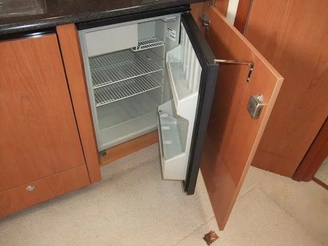 Galley of Elaine, a Sealine S38 motorboat at Municipal Unit of Rhodes, Greece