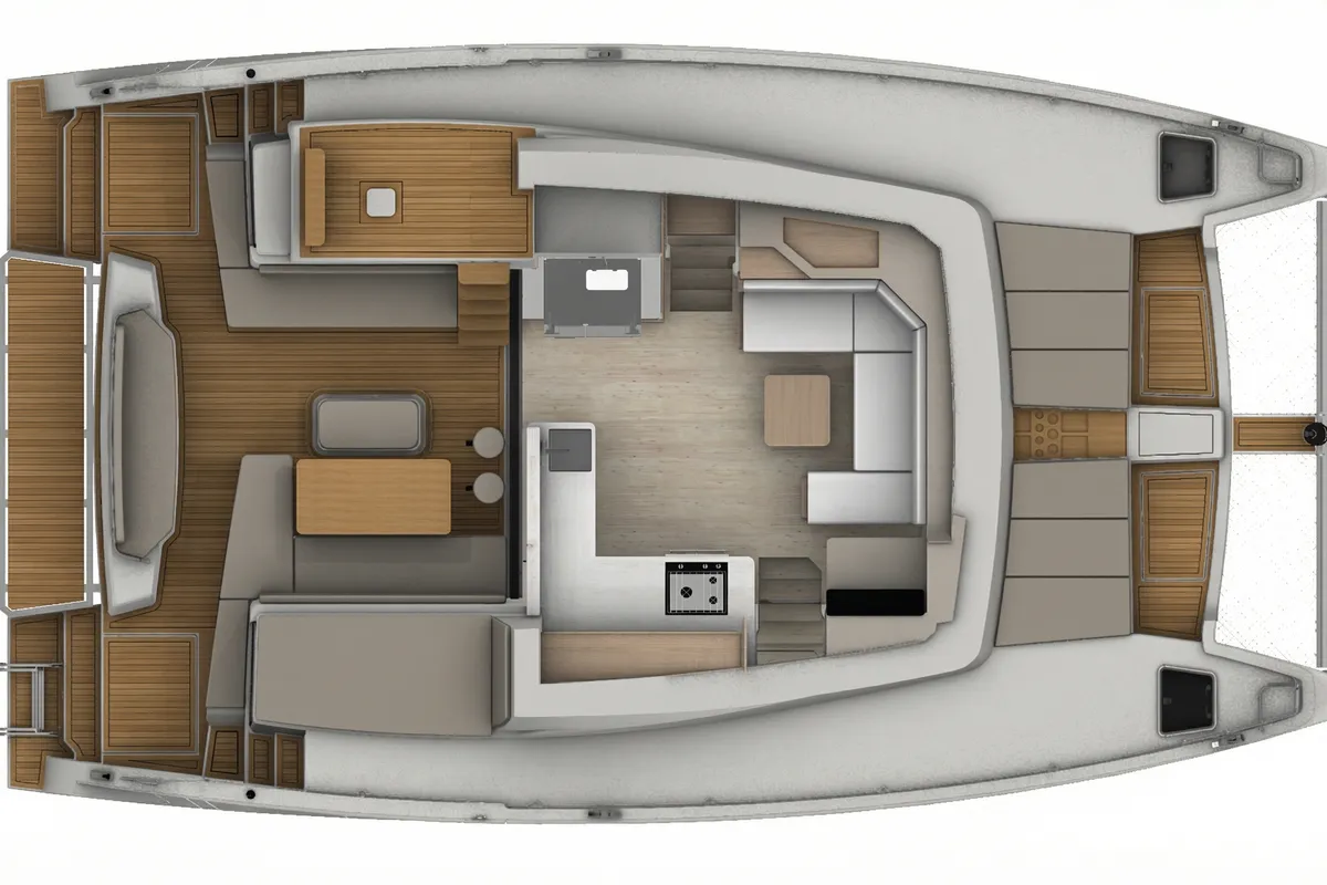 Juno, a Aventura 43 catamaran at Fethiye, Turkey
