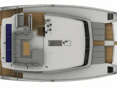 Juno, a Aventura 43 catamaran at Fethiye, Turkey